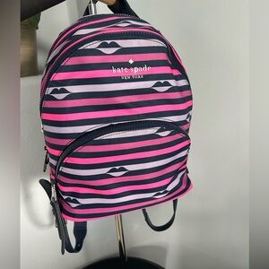 Kate Spade Lip Print Backpack